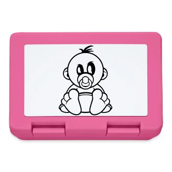 baby kleiner junge schnuller - Lunchbox - pink - Front