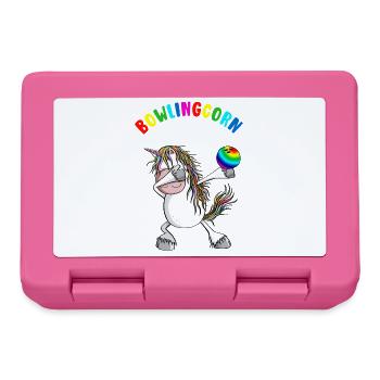 Bowlingcorn - Dabbing Unicorn Bowling - Dab - Lunchbox - pink - Front