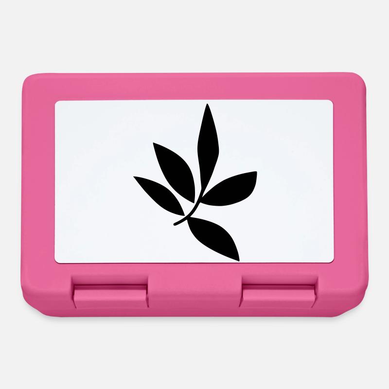 Blatt - Brotdose - Pink