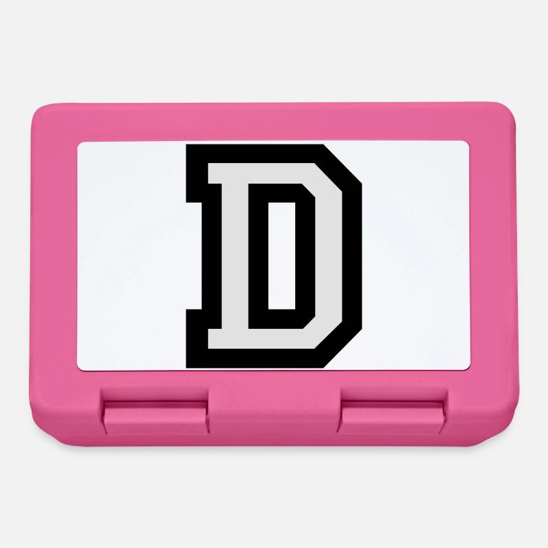 Buchstabe D - Brotdose - Pink