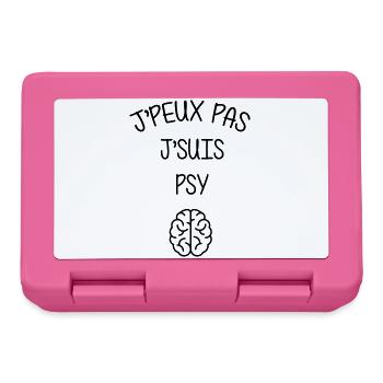 Psychologue / Psychiatre / Travail / Psychanalyste - Boîte à goûter - rose - Devant