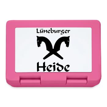 Lüneburger Heide Motiv - Brotdose - Pink - Vorne