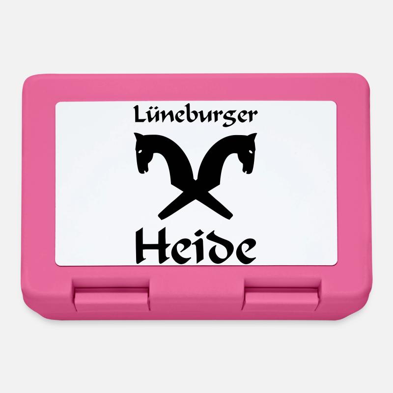 Lüneburger Heide Motiv - Brotdose - Pink