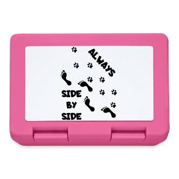 Side by side with dog * - Lunchbox - pink - Front