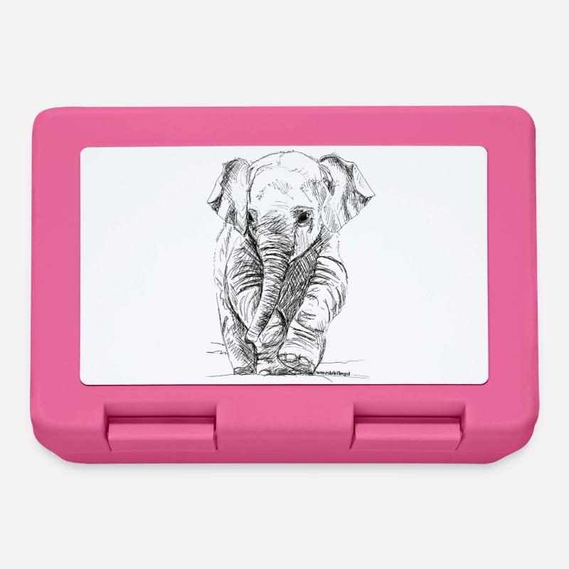 Elephant - Lunchbox - pink