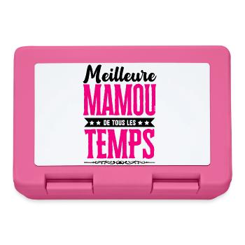 Meilleure Mamou de Tous les Temps - Rose/Noir - Boîte à goûter - rose - Devant