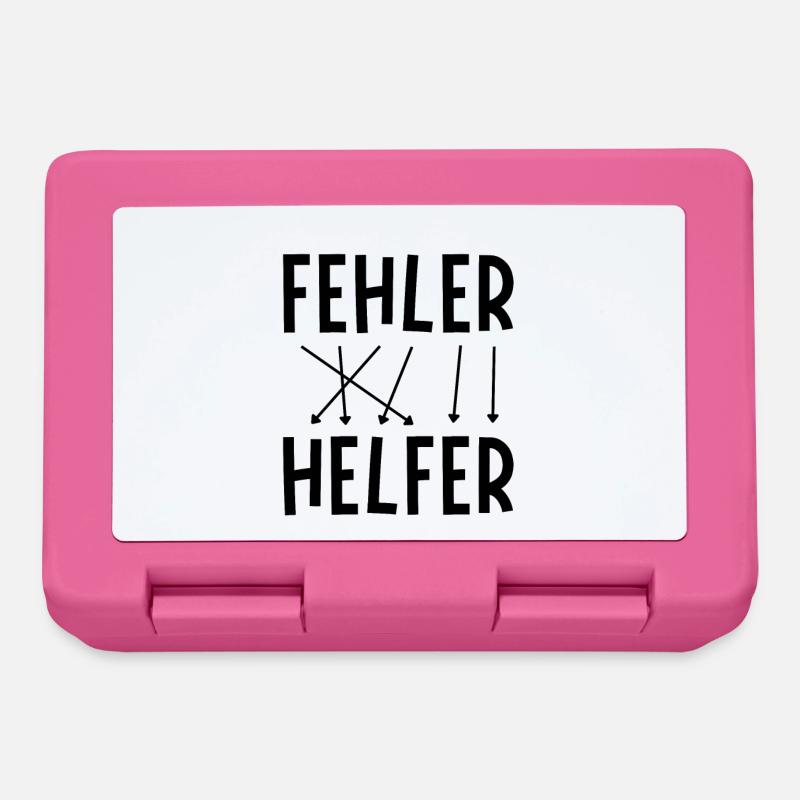 Fehler sind Helfer - Brotdose - Pink