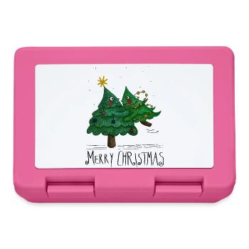 Arbre de Noël Amour Joyeux Noël - Boîte à goûter - rose - Devant