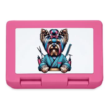 Coiffeur Yorkshire Terrier - Boîte à goûter - rose - Devant