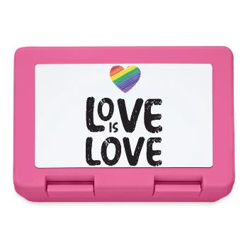 LGBTQ Pride Month - Love is Love - Lunchbox - pink - Front