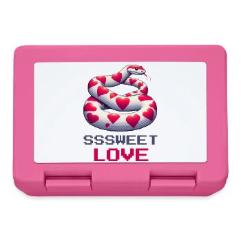 Snake, sweet love - Lunchbox - pink - Front