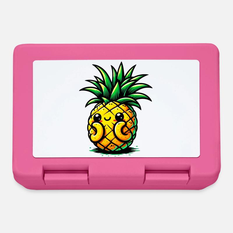 Ananas - Boîte à goûter - rose