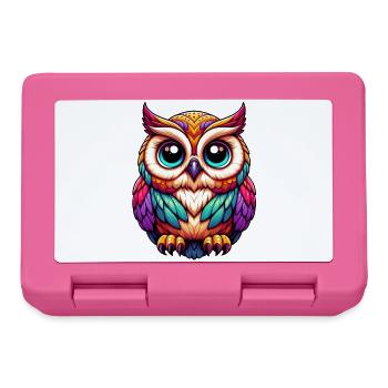 Eule - Brotdose - Pink - Vorne