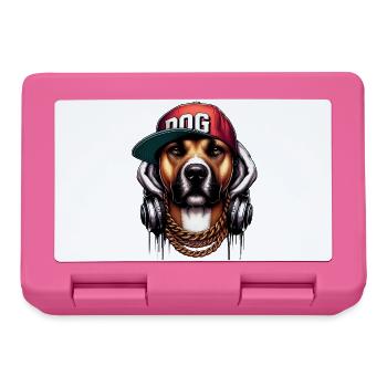 Dog - Lunchbox - pink - Front