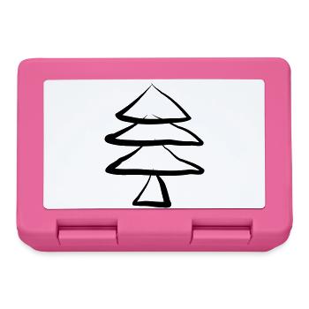 arbre de Noël arbre de Noël arbre de Noël - Boîte à goûter - rose - Devant