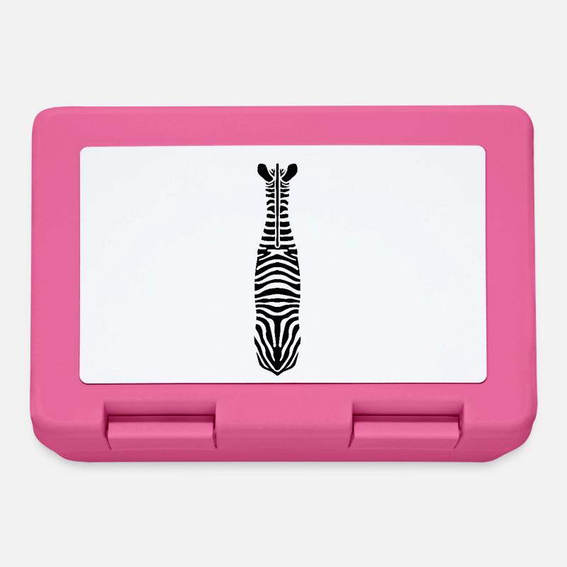 Zebra with Unique Stripes - Lunchbox - pink