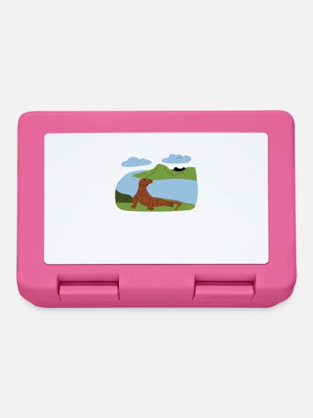 Majestätischer Komodowaran - Brotdose - Pink
