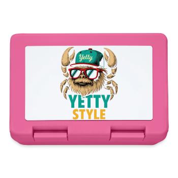 Graphisme Yeti Style Yetty - Boîte à goûter - rose - Devant