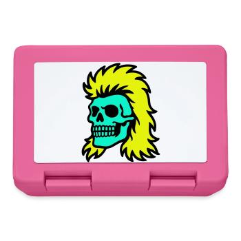 Mullet Skull - Lunchbox - pink - Front