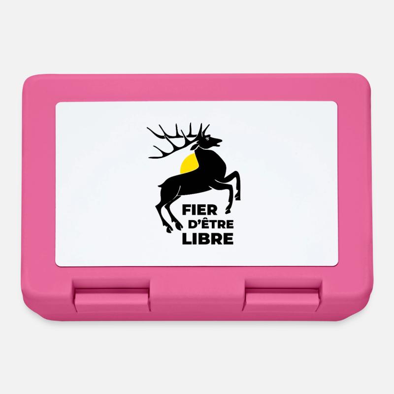 fier d'être libre - Boîte à goûter - rose