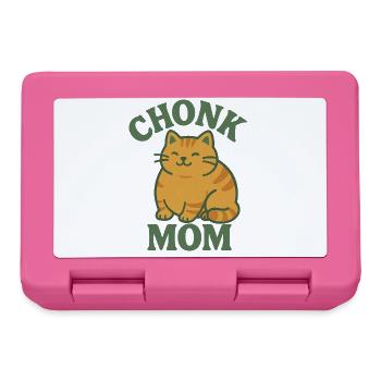 Chat roux Chonk Mom - Boîte à goûter - rose - Devant