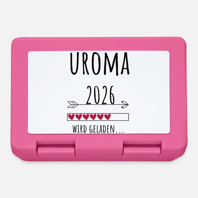 Arrière-grand-mère enceinte 2026 Cadeau Grossesse - Boîte à goûter - rose