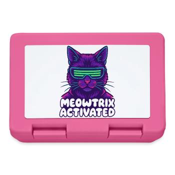 Meowtrix Activated Neon Cat - Brotdose - Pink - Vorne