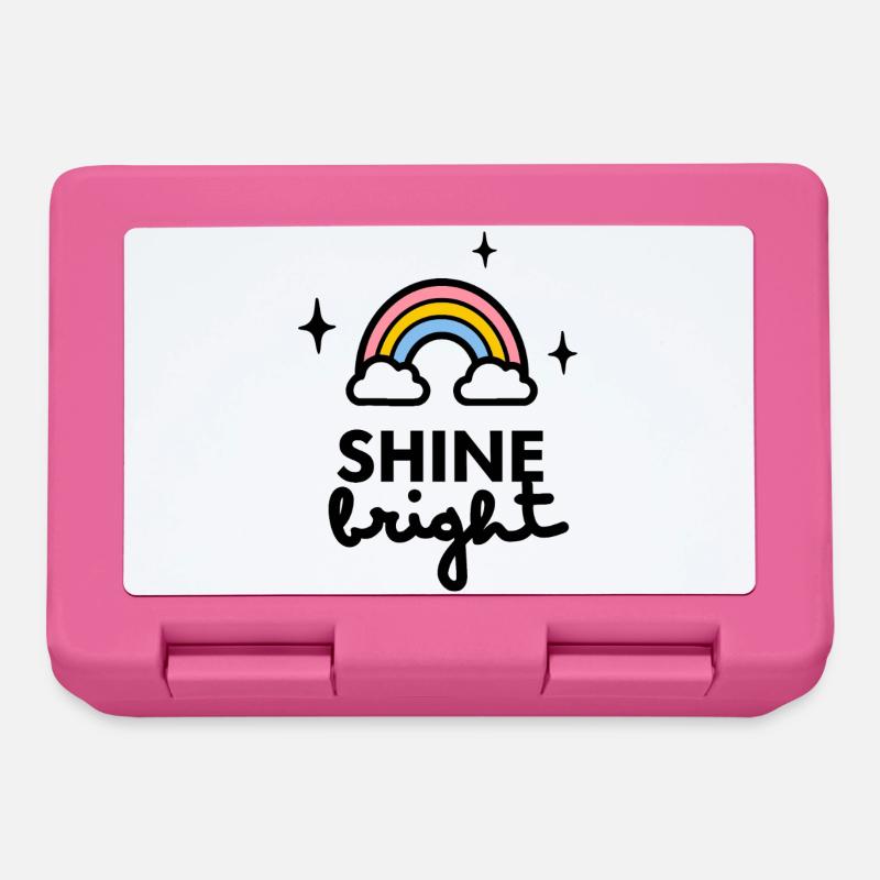 Shine Bright-Logo - Brotdose - Pink