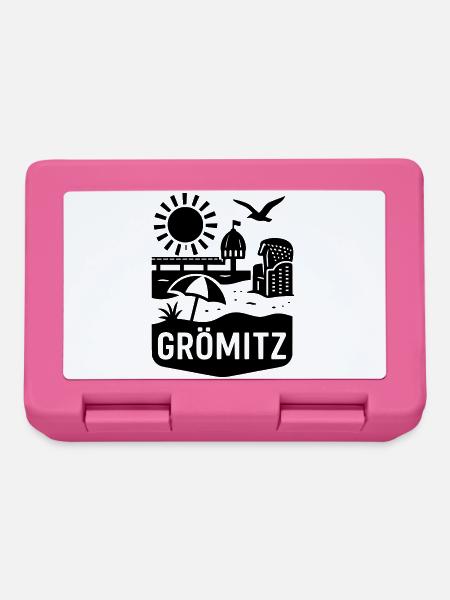 Grömitz Ostsee Urlaub - Brotdose - Pink