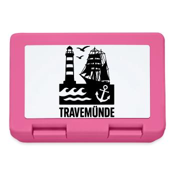 Travemünde Ostsee - Brotdose - Pink - Vorne