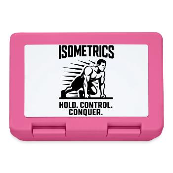 isometrics holding exercise static muscle work - Lunchbox - pink - Front