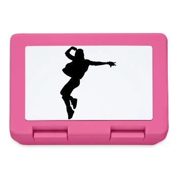 B-Girl Silhouette – Breakdance Style - Boîte à goûter - rose - Devant