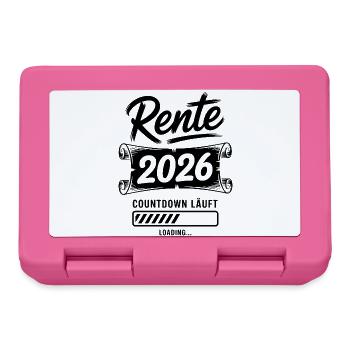 Rente Countdown 2026 - Brotdose - Pink - Vorne