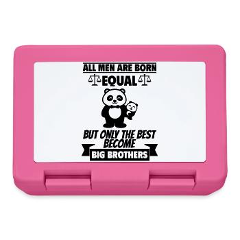 All men are born equal, big brother - Lunchbox - pink - Front
