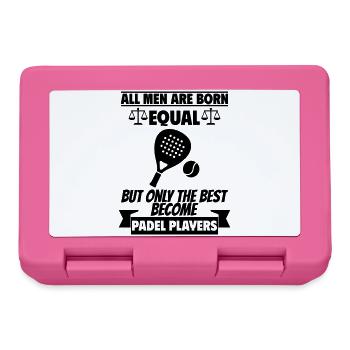 All men are born equal: padel players - Lunchbox - pink - Front