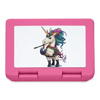 Bunter Einhorn Dudelsack - Brotdose - Pink - Vorne