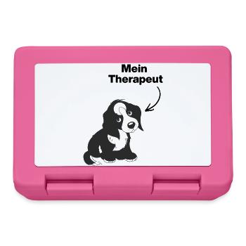 MEIN HUND IST MEIN THERAPEUT! 🐶 DOGLOVER SEELE - Brotdose - Pink - Vorne