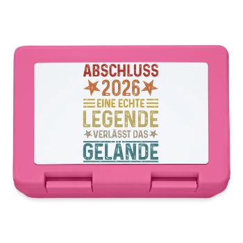 Conclusion 2026 A legend leaves the site - Lunchbox - pink - Front