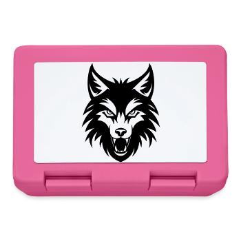 wolf - Lunchbox - pink - Front