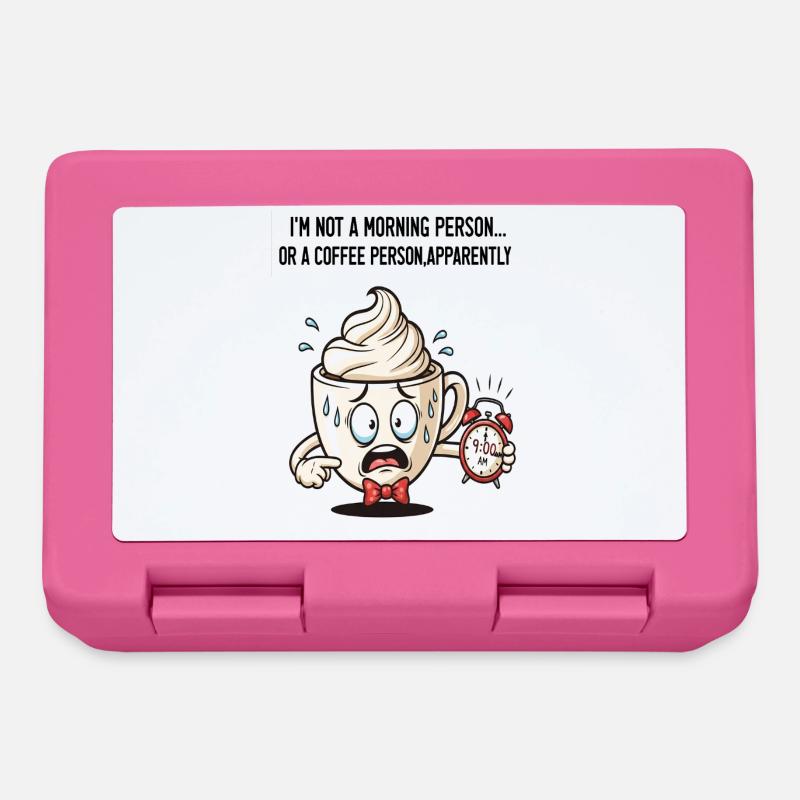 Tazza mattutina ansiosa con allarme - Lunch box - rosa