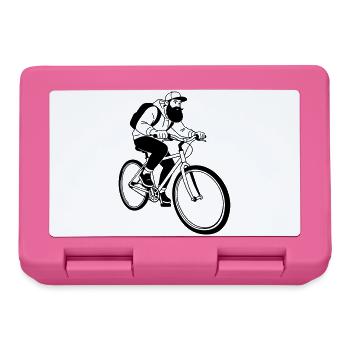 Hipster moto - Boîte à goûter - rose - Devant