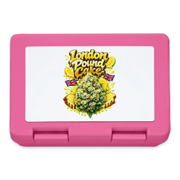 London Pound Cake Graffiti Print - Lunchbox - pink - Front