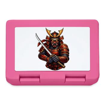 Martial Arts Samurai with Sword - Lunchbox - pink - Front