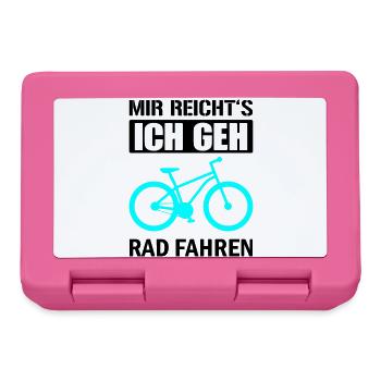 Cyanes Fahrrad Silhouette - Brotdose - Pink - Vorne