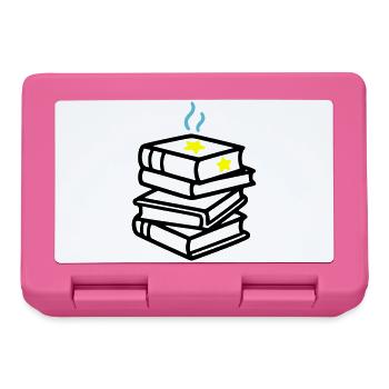 Stack of Books Star Fantasy Reading Book Club - Lunchbox - pink - Front