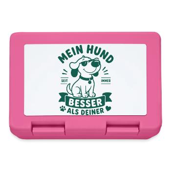 Mein Hund Seit Immer Besser Als Deiner - Brotdose - Pink - Vorne