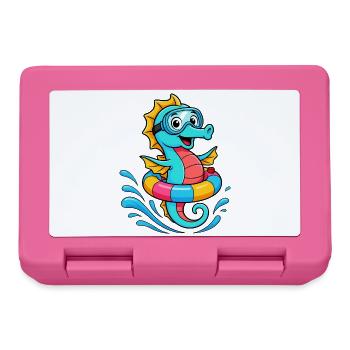 Funny seahorse - Lunchbox - pink - Front