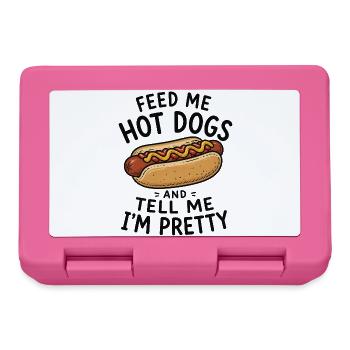 Give me hotdogs and tell me I'm a real - Lunchbox - pink - Front