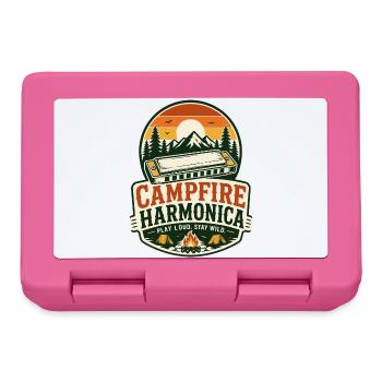 Instrument : Harmonica, Musique de feu de camp, Harmonica - Boîte à goûter - rose - Devant