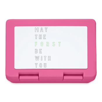 May the Forst be with you - (linksbündig) - Brotdose - Pink - Vorne